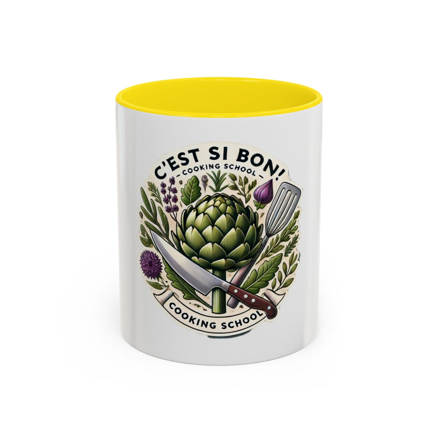 C'est Si Bon! Cooking School Accent Coffee Mug - 11oz & 15oz