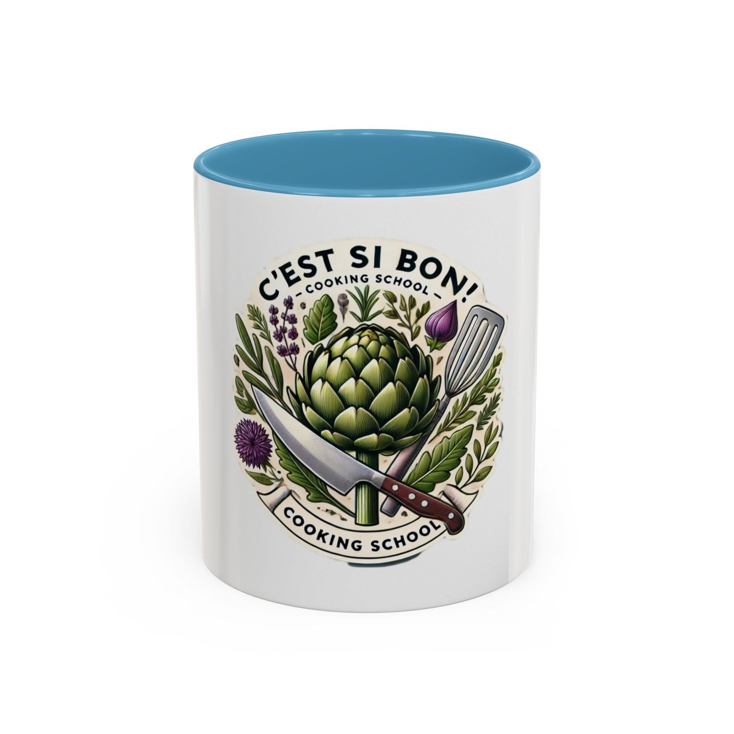 C'est Si Bon! Cooking School Accent Coffee Mug - 11oz & 15oz
