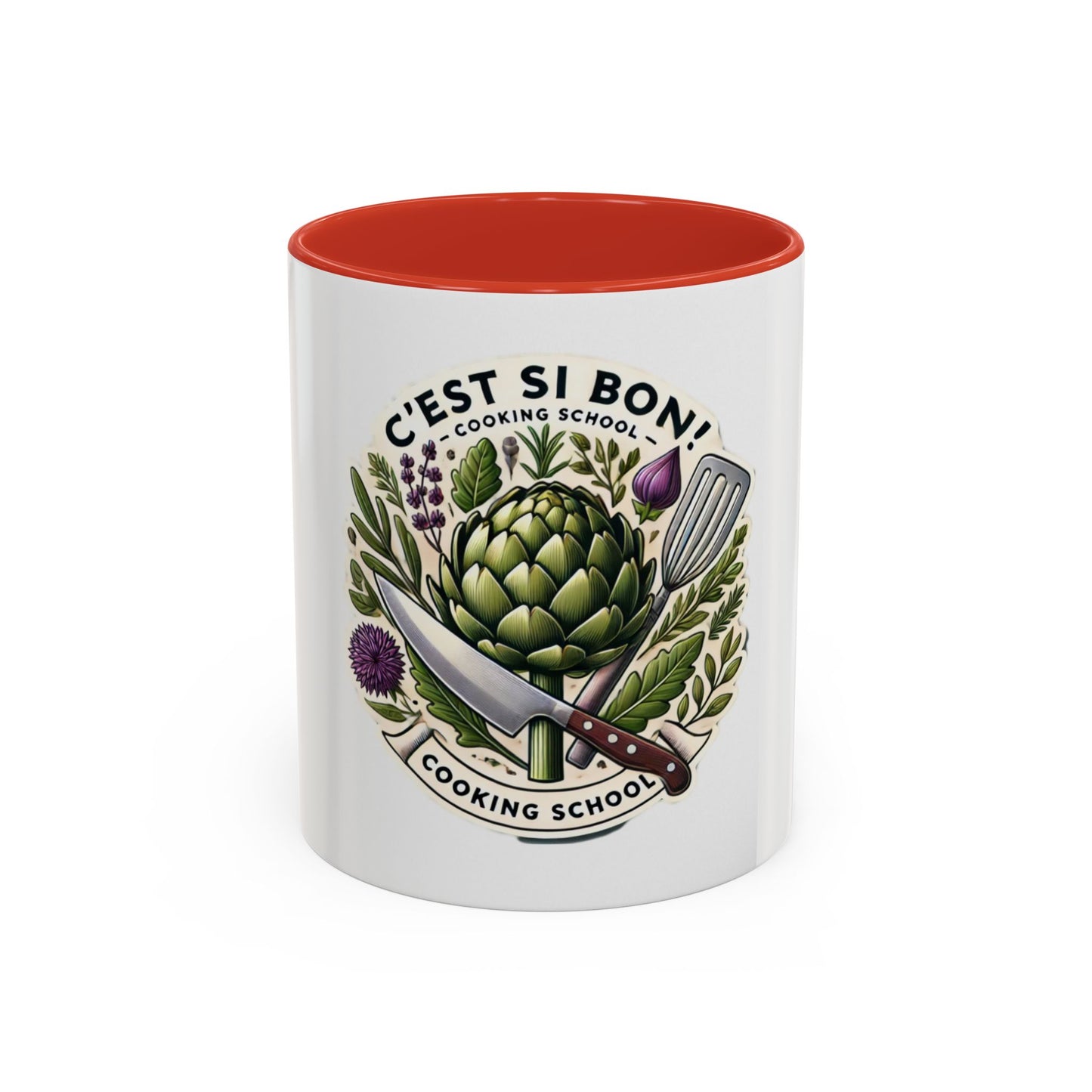 C'est Si Bon! Cooking School Accent Coffee Mug - 11oz & 15oz