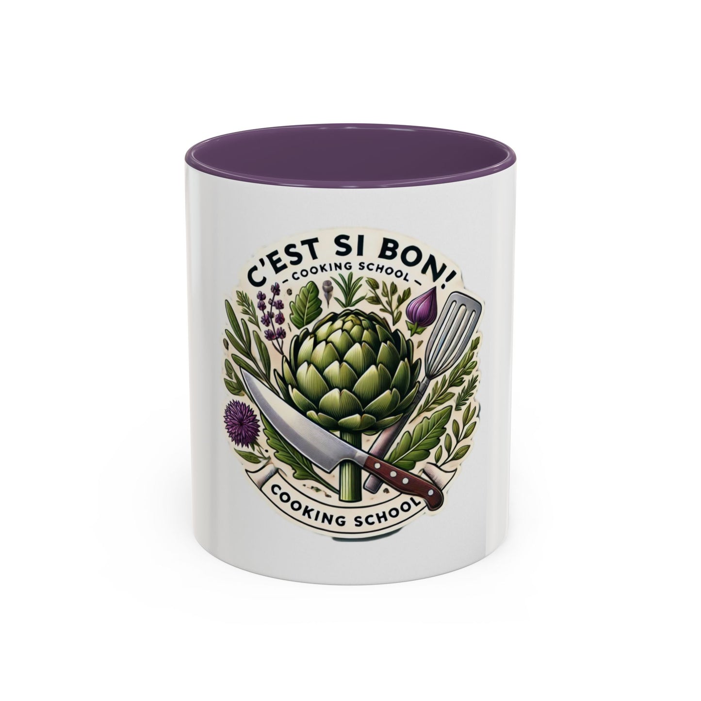 C'est Si Bon! Cooking School Accent Coffee Mug - 11oz & 15oz
