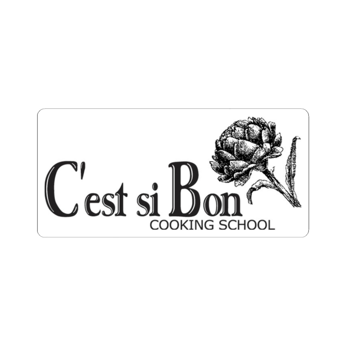 C'est si Bon Cooking School Kiss-Cut Stickers - Perfect for Food Lovers and Chefs