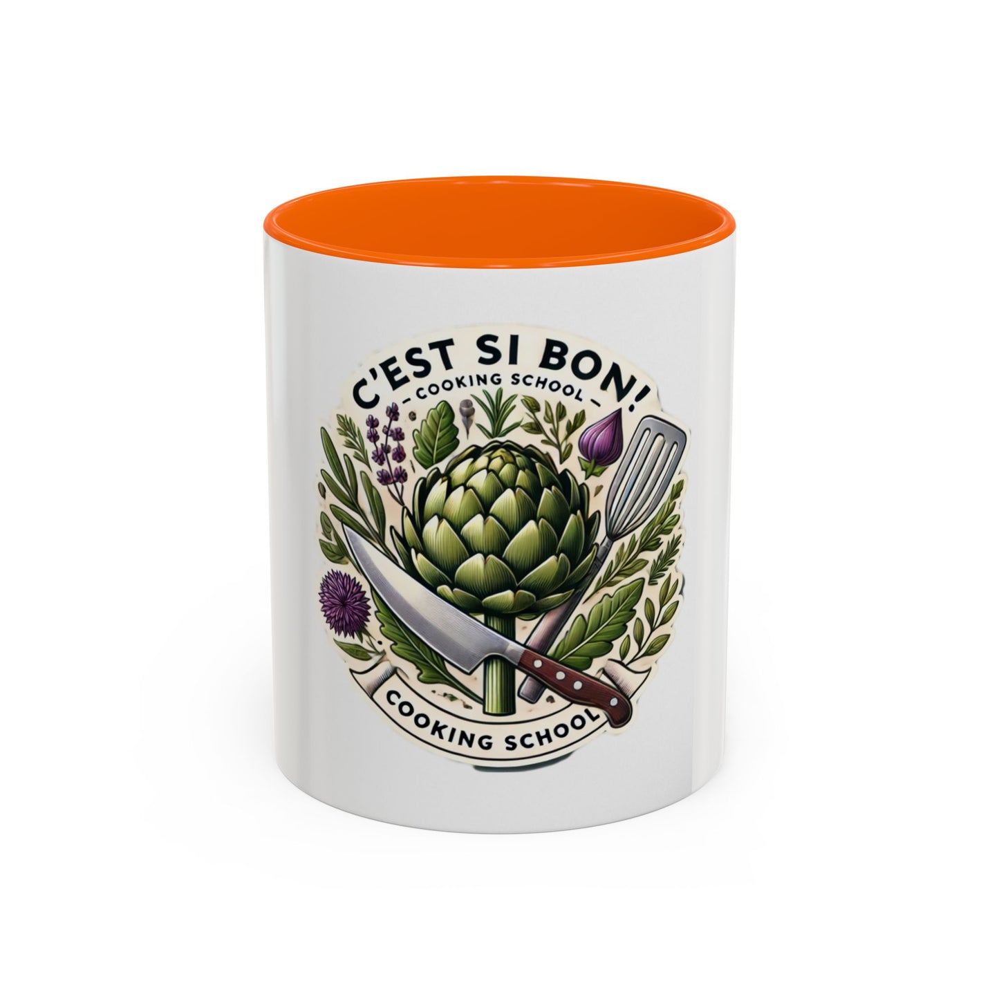 C'est Si Bon! Cooking School Accent Coffee Mug - 11oz & 15oz